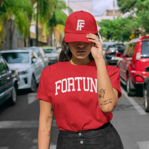 "FORTUNE" RED UNISEX TEE