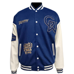 Marble Cake Generational Wealth Varsity Jacket