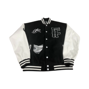 Cookies & Cream Home of the Hustle Varsity Jacket