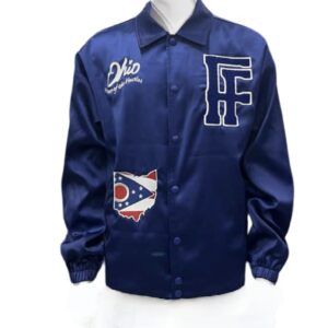 Blue Ohio Home of The Hustle Field Jacket